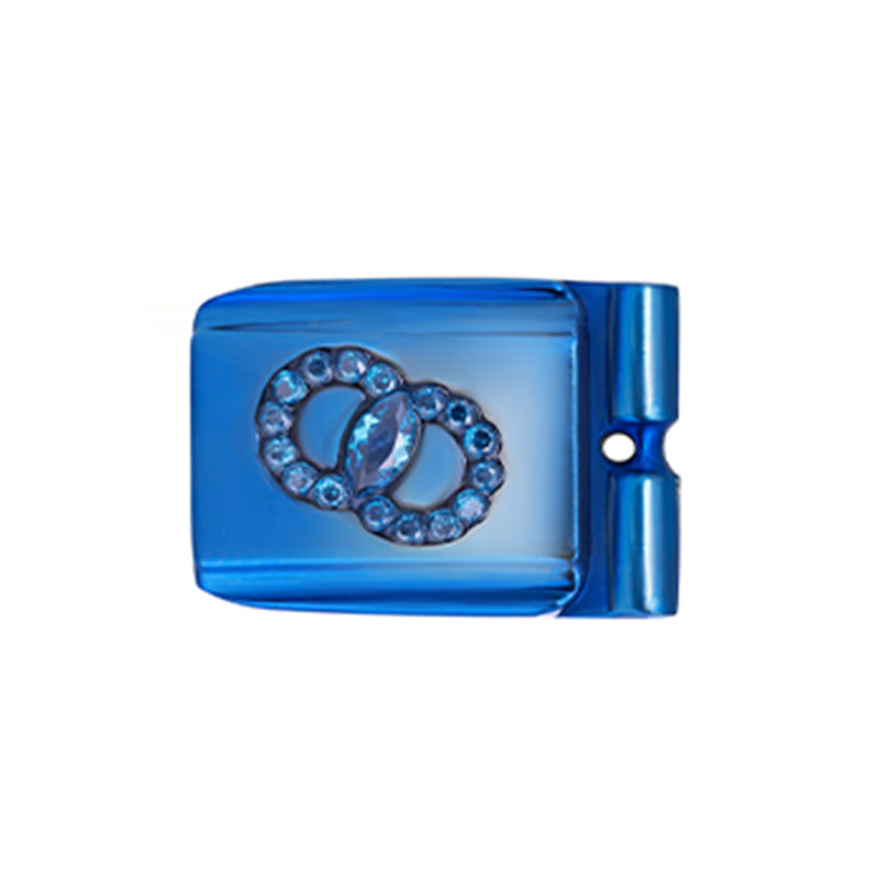 ACTJOYS® Polished Blue Link - Interlocking Rings - Blue