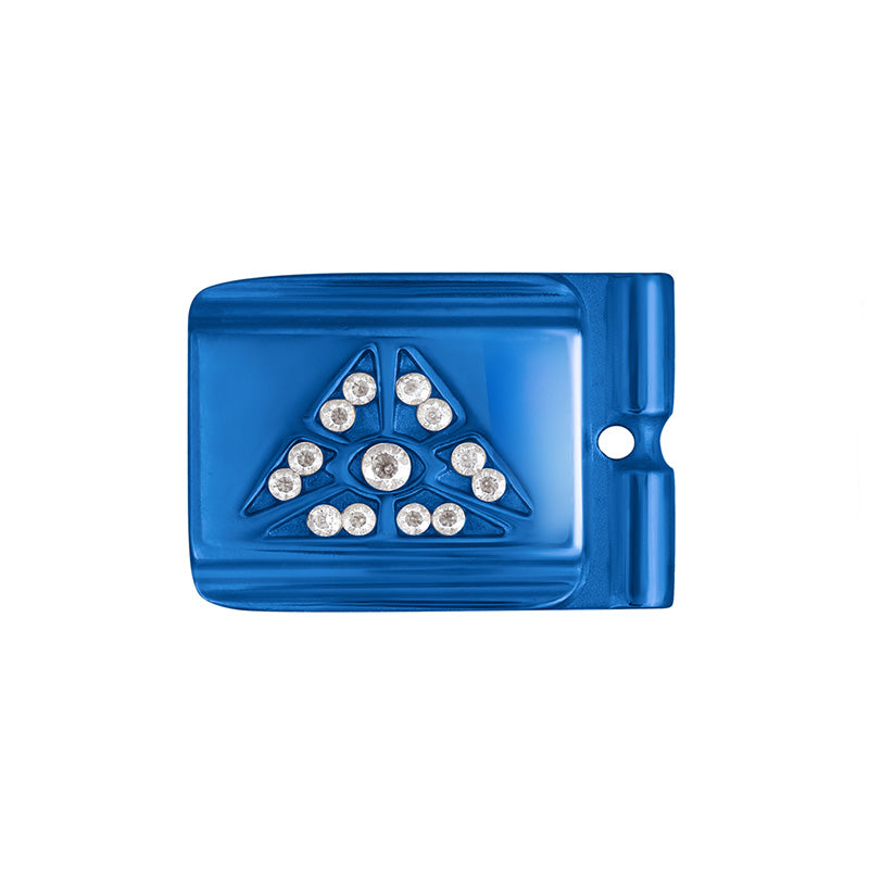 ACTJOYS® Polished Blue Link - All-Seeing Eye - Clear