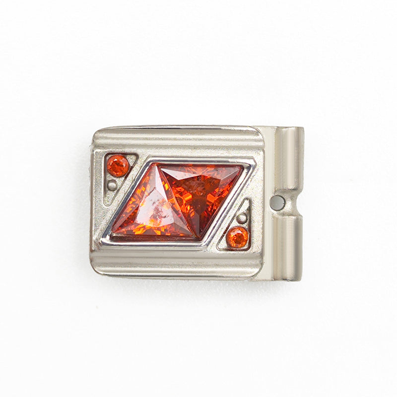 ACTJOYS® Brusher Silver Link - Triangular Rhombus -Red