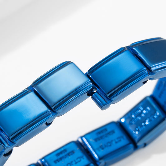 Actjoys® Charms Bracelet Stainless Steel Mirror Finish AC0000 BL 20pcs