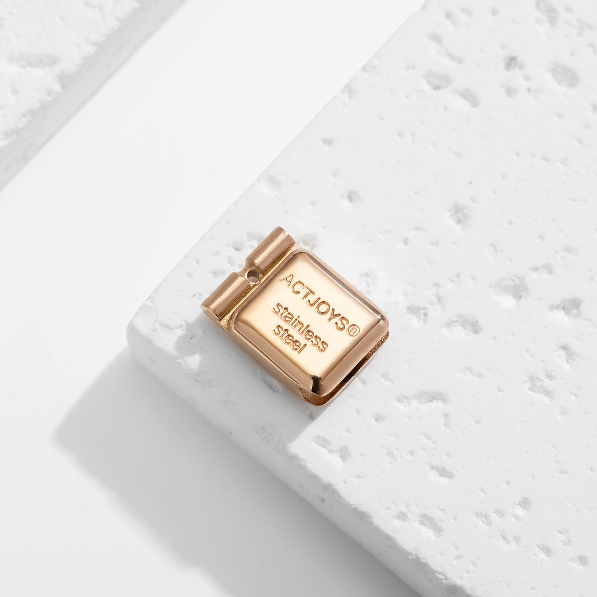 Actjoys® Charms Bracelet Stainless Steel Mirror Finish AC0000 RG 20pcs