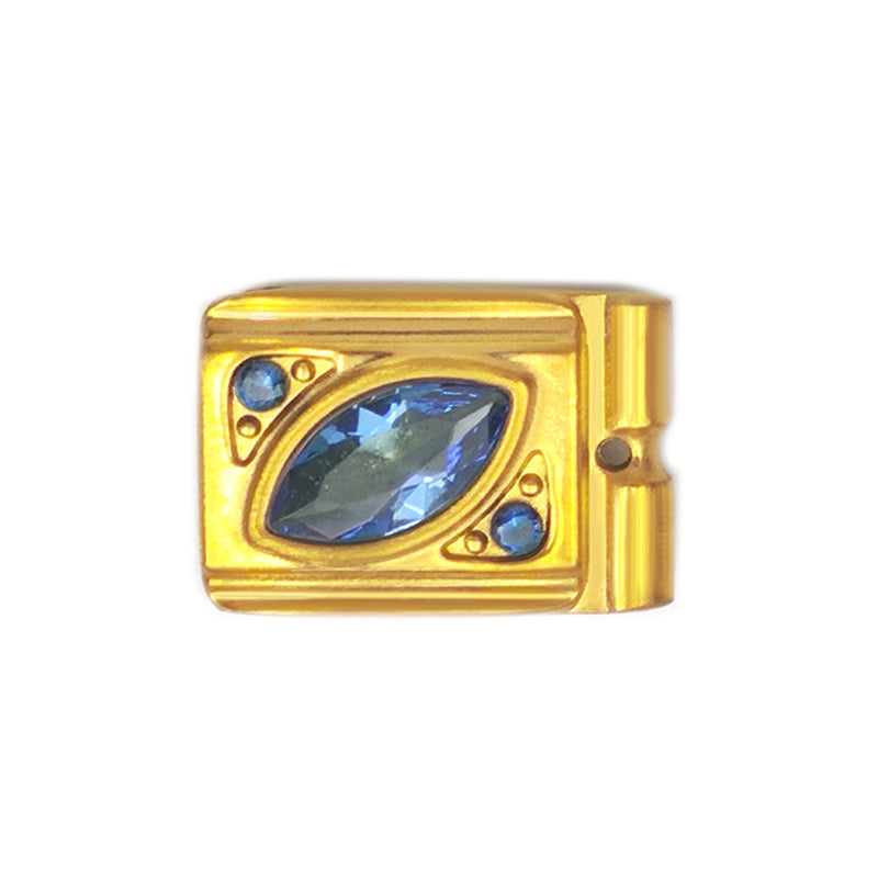 ACTJOYS® Brusher Gold Link - Marquise Eye - Blue