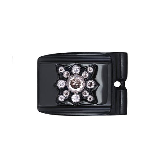 ACTJOYS® Polished Black Link - Sun - Clear