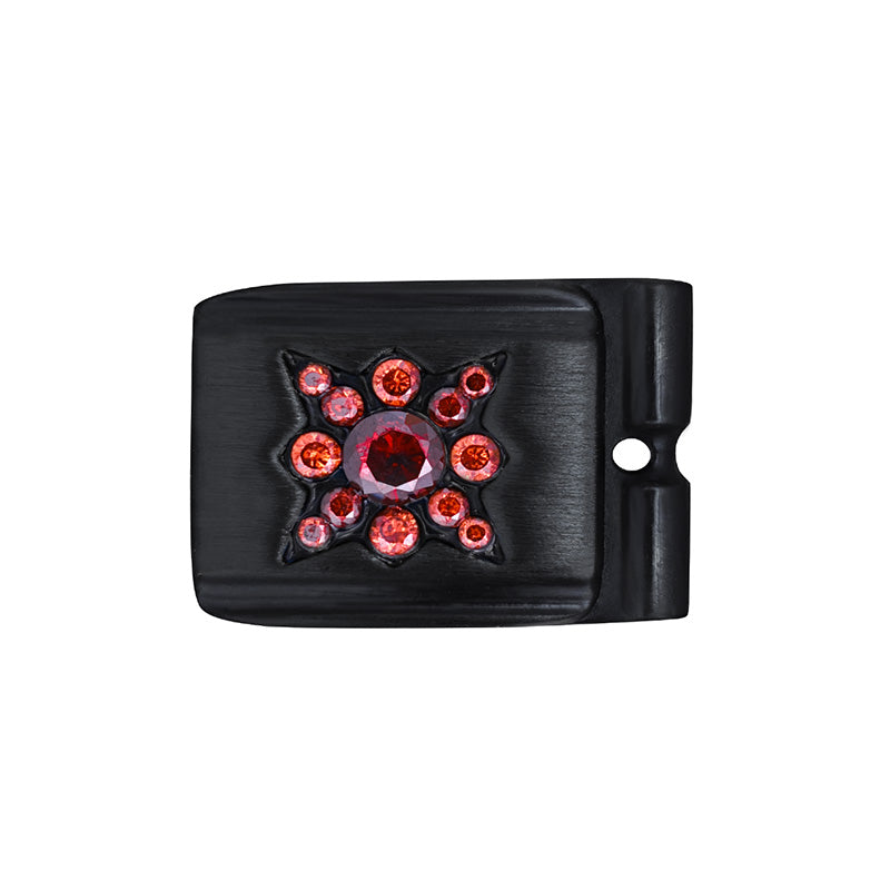 ACTJOYS® Brushed Black Link - Sun - Red