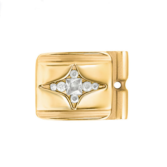 ACTJOYS® Polished Gold Link - Star - Clear