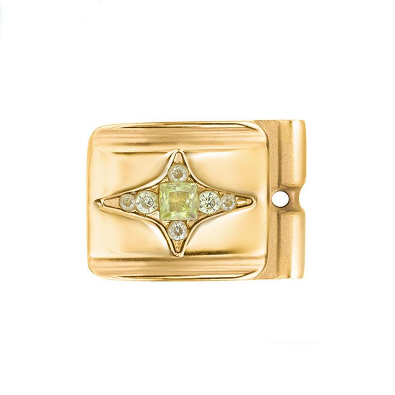 ACTJOYS® Polished Gold Link -Star - Yellow