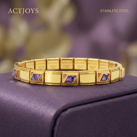 The Geometry Collection - Purple Triangular Rhombus