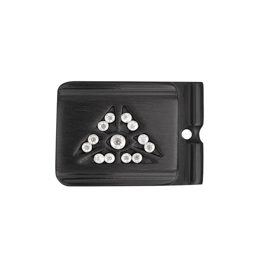 ACTJOYS® Brushed Black Link - All-Seeing Eye - Clear