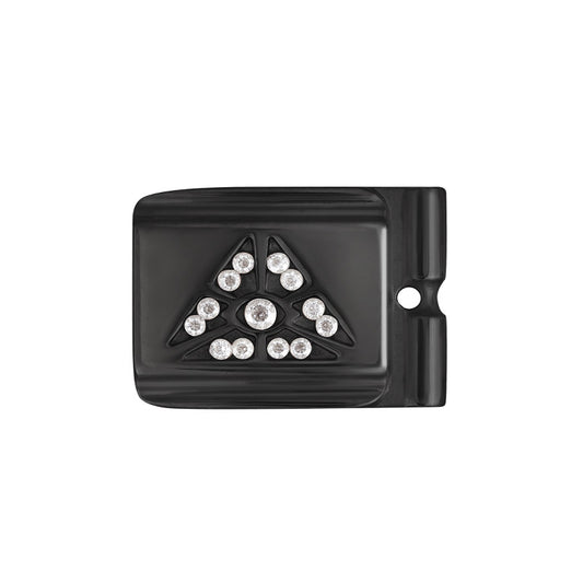 ACTJOYS® Polished Black Link - All-Seeing Eye - Clear