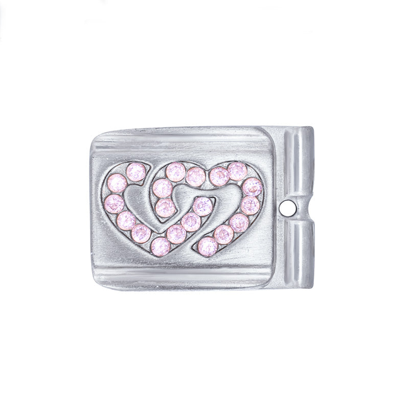 ACTJOYS® Brushed Silver Modular Link - Intertwined Hearts