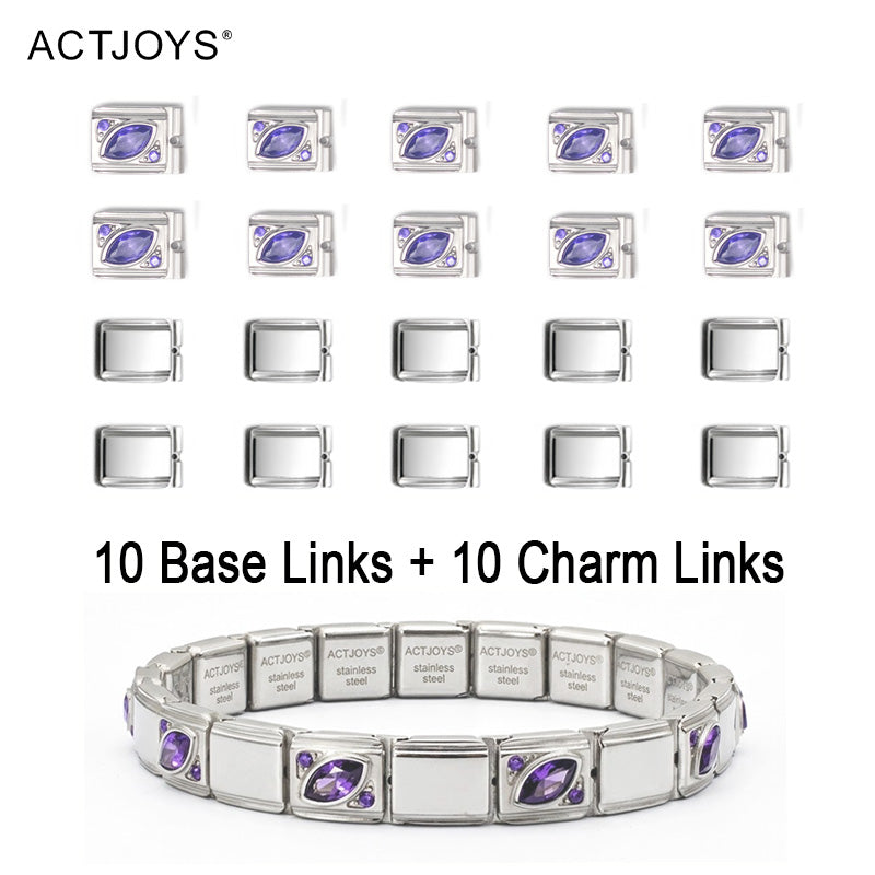 The Geometry Collection  - Purple Marquise Gemstone