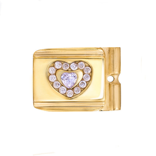 ACTJOYS® Polished Gold Link - North Star - Clear