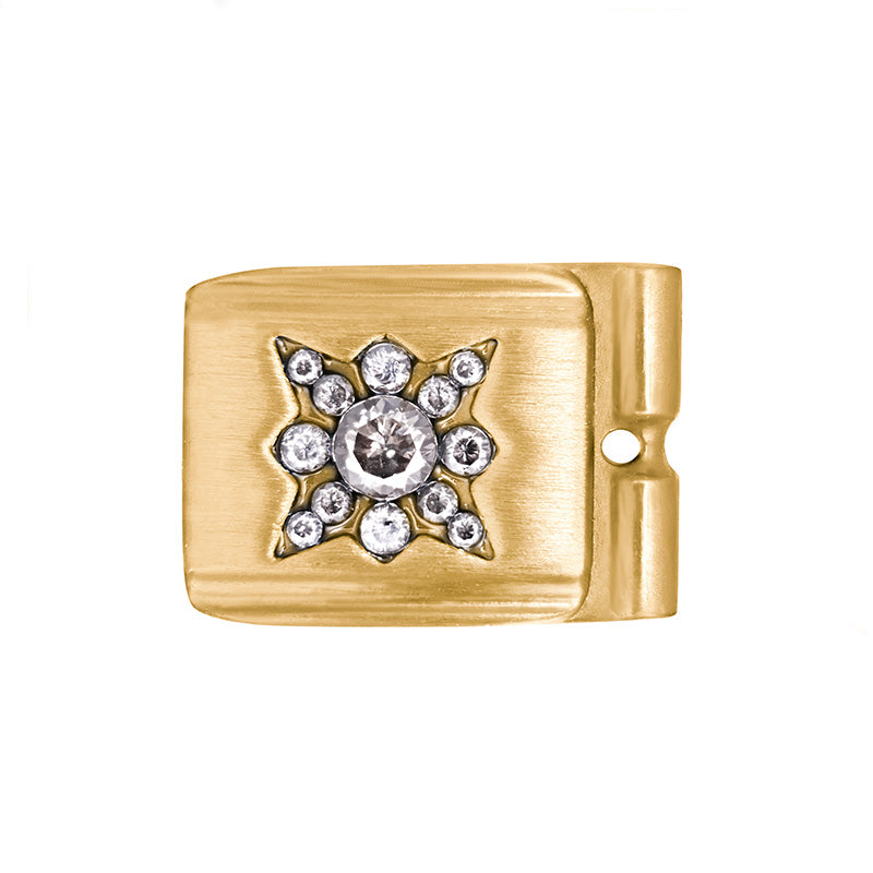 ACTJOYS® Brushed Gold Link - Sun - Clear